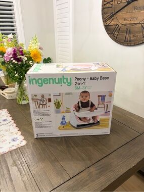 Ingenuity Pink Infant Feeding Seat with Removable Tray